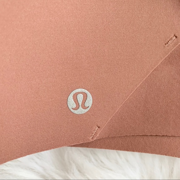 Enlite Bra zip front zipper lululemon 34E red dust - Picture 4 of 5